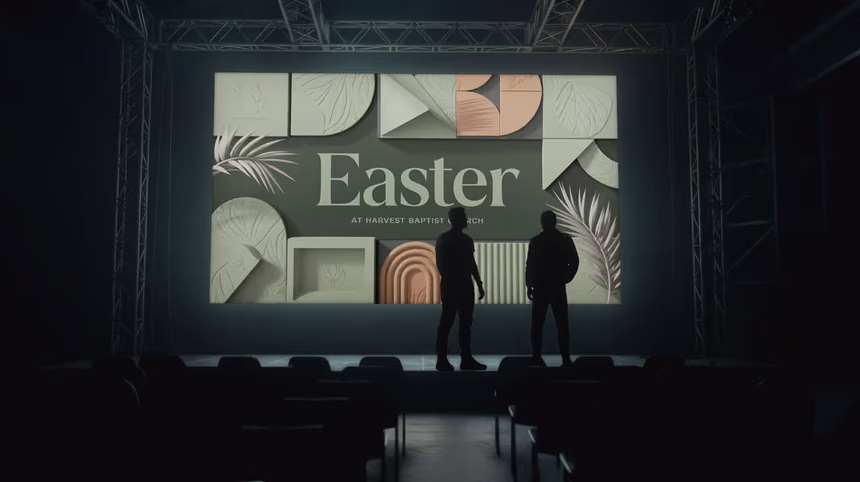 Example event graphic created with Church Canvas